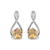 Thumbnail Image 1 of Citrine Twist Earrings Sterling Silver