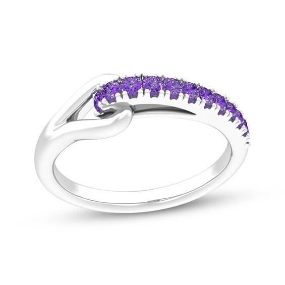 Love + Be Loved Amethyst Ring Sterling Silver