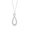 Thumbnail Image 1 of KAY Lab-Grown Diamonds Looping Necklace 3/4 ct tw 14K White Gold 18”