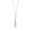 Thumbnail Image 2 of KAY Lab-Grown Diamonds Looping Necklace 3/4 ct tw 14K White Gold 18”