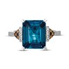 Le Vian Deep Sea Blue Topaz & Diamond Ring 14K Vanilla Gold