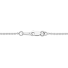 Thumbnail Image 3 of Rectangle-Cut Garnet & Round-Cut White Lab-Created Sapphire Necklace Sterling Silver 18”