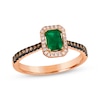 Thumbnail Image 0 of Le Vian Emerald Ring 1/5 ct tw Diamonds 14K Strawberry Gold