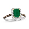 Le Vian Emerald Ring 1/2 ct tw Diamonds 14K Two-Tone Gold