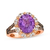 Le Vian Amethyst Ring 5/8 ct tw Diamonds 14K Strawberry Gold