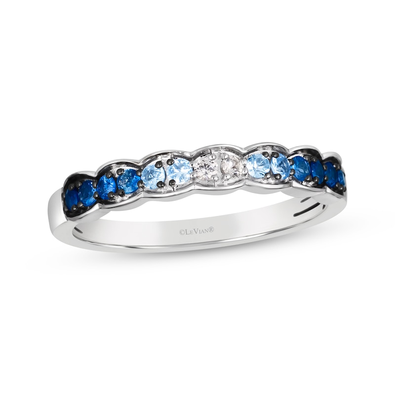 Le Vian Blue & White Sapphire Ombré Ring 14K Vanilla Gold