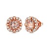 Thumbnail Image 0 of Le Vian Morganite Stud Earrings 3/8 ct tw Diamonds 14K Strawberry Gold