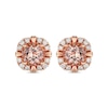 Thumbnail Image 1 of Le Vian Morganite Stud Earrings 3/8 ct tw Diamonds 14K Strawberry Gold