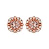 Thumbnail Image 1 of Le Vian Morganite Stud Earrings 3/8 ct tw Diamonds 14K Strawberry Gold