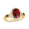 Le Vian Garnet Ring 1/3 ct tw Diamonds 14K Honey Gold