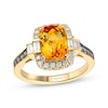 Le Vian Citrine Ring 1/2 ct tw Diamonds 14K Honey Gold