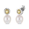 Thumbnail Image 3 of Cultured Pearl & Citrine Bezel Gift Set Sterling Silver