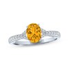 Thumbnail Image 3 of Oval-Cut Citrine & White Lab-Created Sapphire Gift Set Sterling Silver