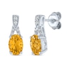 Thumbnail Image 4 of Oval-Cut Citrine & White Lab-Created Sapphire Gift Set Sterling Silver
