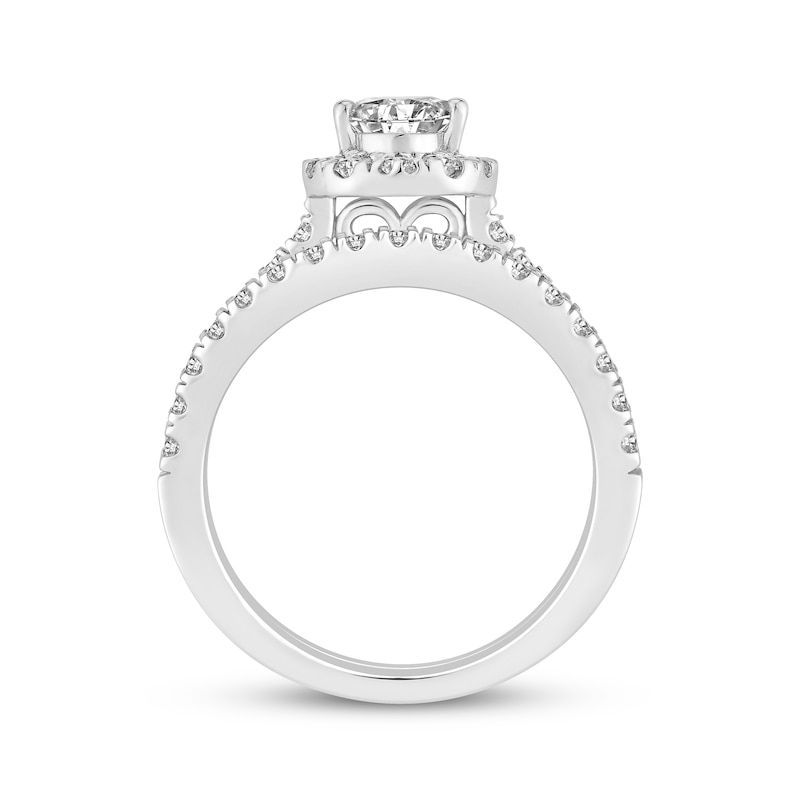 Lab-Created Diamonds by KAY Pear-Shaped Bridal Set 1-1/4 ct tw 14K White Gold