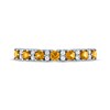 Thumbnail Image 3 of Citrine & White Lab-Created Sapphire Stackable Ring Sterling Silver