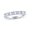 Thumbnail Image 1 of Lab-Created Opal & White Lab-Created Sapphire Stackable Ring Sterling Silver
