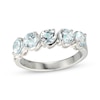 Thumbnail Image 1 of Aquamarine Five-Stone Ring Sterling Silver