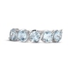 Thumbnail Image 3 of Aquamarine Five-Stone Ring Sterling Silver