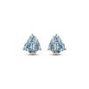 Thumbnail Image 2 of Swiss Blue Topaz Trio Stud Earrings Sterling Silver
