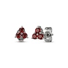 Thumbnail Image 1 of Garnet Trio Stud Earrings Sterling Silver