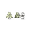 Thumbnail Image 1 of Peridot Trio Stud Earrings Sterling Silver