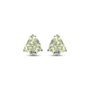 Thumbnail Image 1 of Peridot Trio Stud Earrings Sterling Silver