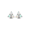 Thumbnail Image 2 of Lab-Created Opal Trio Stud Earrings Sterling Silver