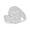 Thumbnail Image 1 of Adore Diamond Swirl Bypass Engagement Ring 2 ct tw 14K White Gold