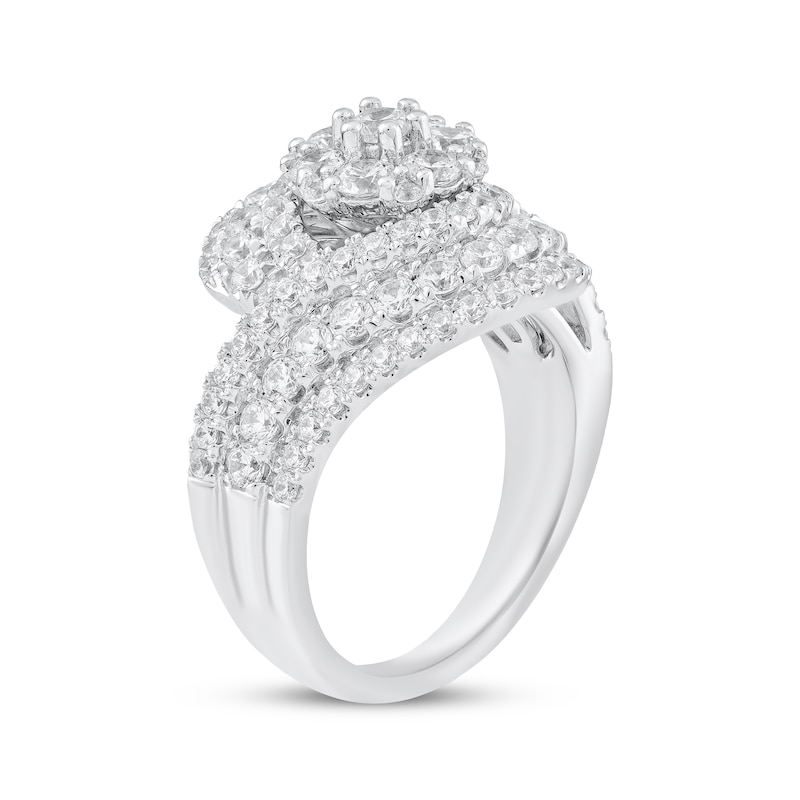 Main Image 2 of Adore Diamond Swirl Bypass Engagement Ring 2 ct tw 14K White Gold