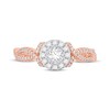 Thumbnail Image 3 of Adore Round-Cut Diamond Halo Engagement Ring 1/2 ct tw 10K Two-Tone Gold