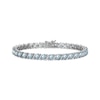 Thumbnail Image 1 of Marquise-Cut Swiss Blue Topaz S-Link Bracelet 7.25"