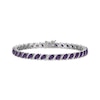 Thumbnail Image 1 of Marquise-Cut Amethyst S-Link Bracelet 7.25"