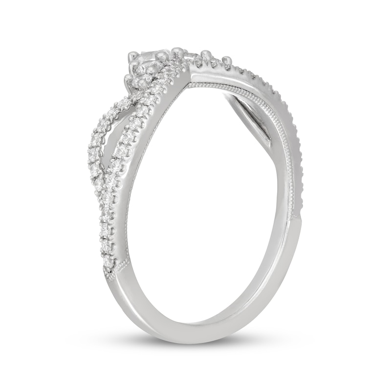 Main Image 2 of Neil Lane Pear-Shaped Diamond Anniversary Ring 3/8 ct tw 14K White Gold