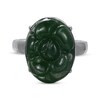 Thumbnail Image 3 of Nephrite Jade Ring Sterling Silver