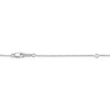 Thumbnail Image 4 of Grey Mother-of-Pearl & White Lab-Created Sapphire Hamsa Hand Circle Necklace Sterling Silver 18"