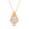 Thumbnail Image 1 of Round-Cut Diamond Solitaire Kite Frame Necklace 1/3 ct tw 14K Yellow Gold (I/I3) 18"
