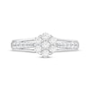 Thumbnail Image 3 of Adore Diamond Flower Engagement Ring 1/2 ct tw 10K White Gold