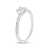 Thumbnail Image 2 of Adore Princess-Cut Quad Diamond Engagement Ring 1/4 ct tw 10K White Gold