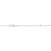 Thumbnail Image 4 of Emerald-Cut Citrine & White Lab-Created Sapphire Necklace Sterling Silver 18"