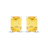 Thumbnail Image 2 of Emerald-Cut Citrine Stud Earrings Sterling Silver