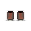 Thumbnail Image 2 of Emerald-Cut Garnet Stud Earrings Sterling Silver