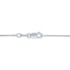 Thumbnail Image 4 of Oval-Cut Blue Lab-Created Opal & White Lab-Created Sapphire Dolphin Necklace Sterling Silver 18"