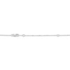 Thumbnail Image 4 of Emerald-Cut Amethyst & Square-Cut White Lab-Created Sapphire Necklace Sterling Silver 18"