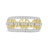 Thumbnail Image 3 of Diamond Semi-Circle Link Ring 1/2 ct tw 10K Yellow Gold