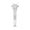 Thumbnail Image 3 of Adore Round-Cut Diamond Three-Stone Engagement Ring 1-1/4 ct tw 14K White Gold