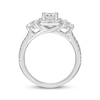 Thumbnail Image 4 of Adore Round-Cut Diamond Three-Stone Engagement Ring 1-1/4 ct tw 14K White Gold