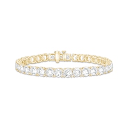 KAY Lab-Grown Diamonds Tennis Bracelet 12 ct tw 10K Yellow Gold 7.25"