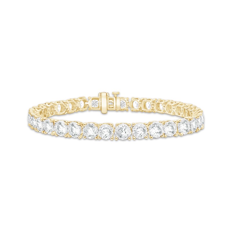 Main Image 1 of KAY Lab-Grown Diamonds Tennis Bracelet 12 ct tw 10K Yellow Gold 7.25"