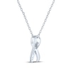 Thumbnail Image 4 of Gift Boxed Awareness Ribbon Diamond Accent Necklace Sterling Silver 18"